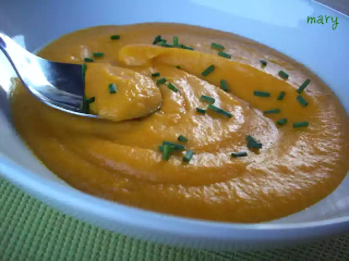 Crema, puré de zanahorias