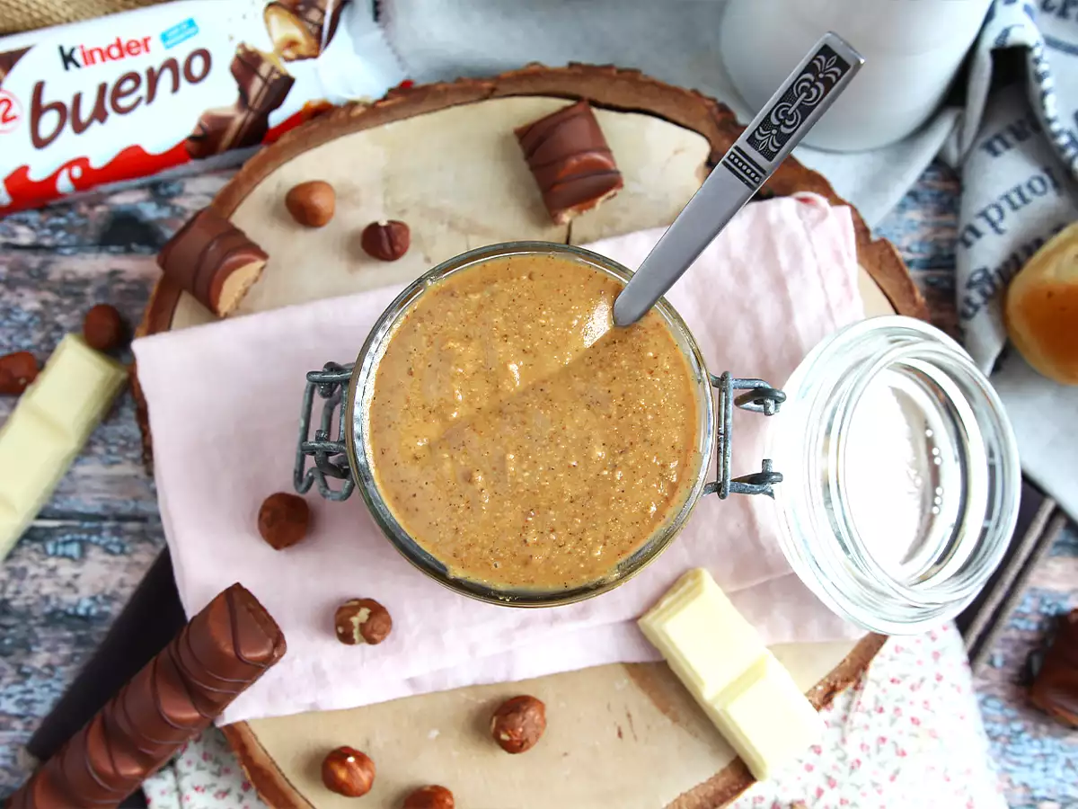 Crema sabor Kinder bueno para untar – sólo 2 ingredientes - foto 5