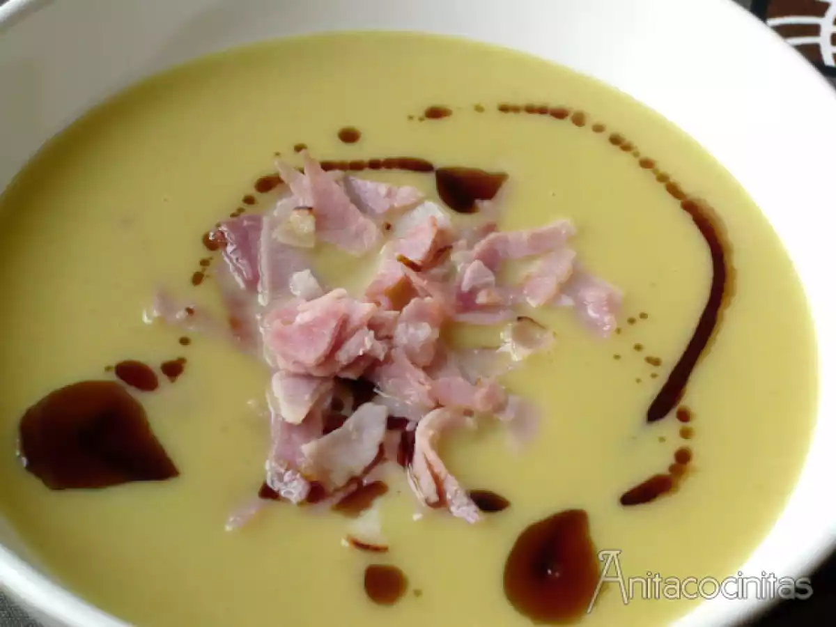 Crema templada de puerros con almendras - foto 2