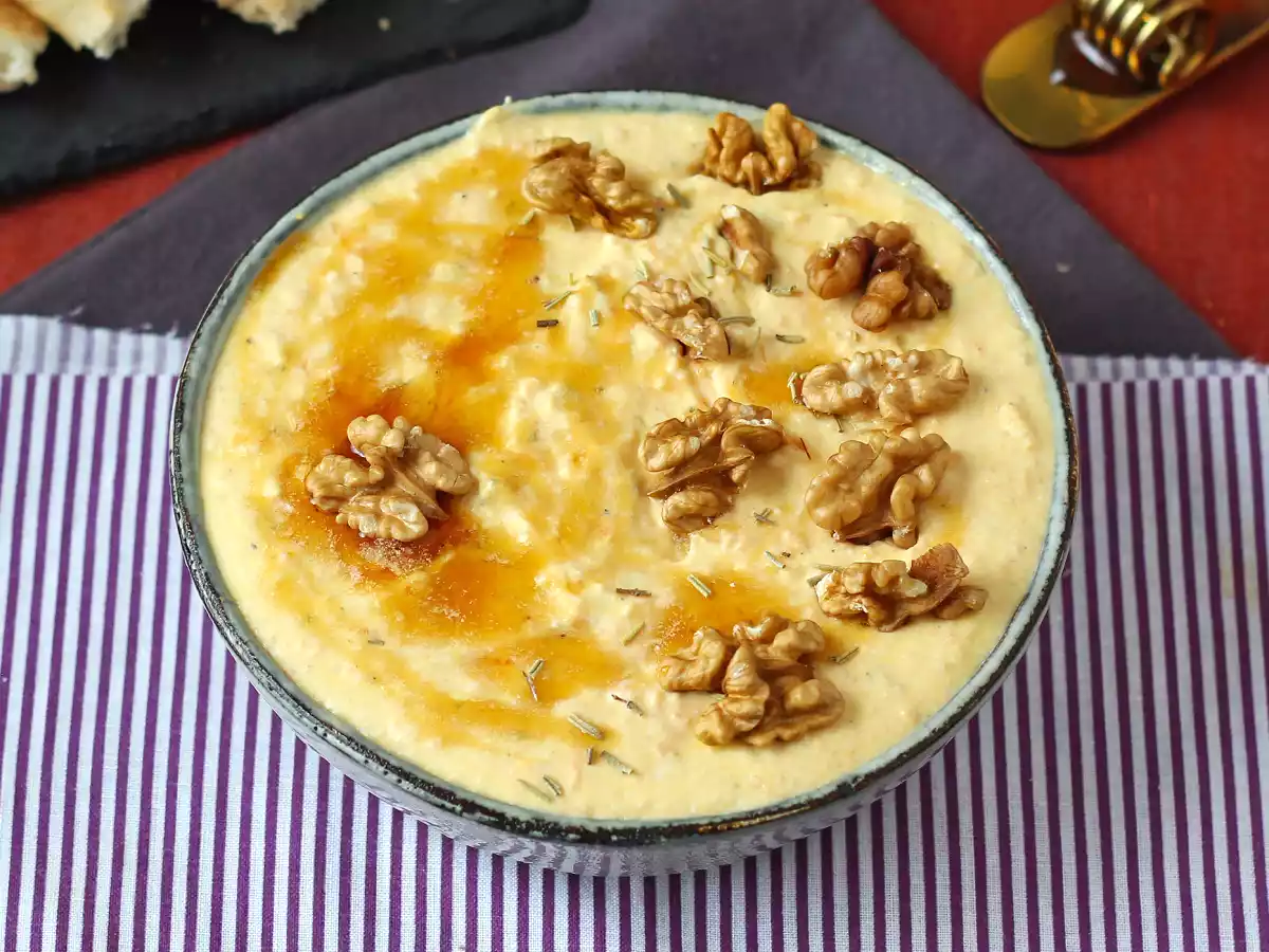 Crema untable de calabaza y queso feta con un toque de miel - foto 5