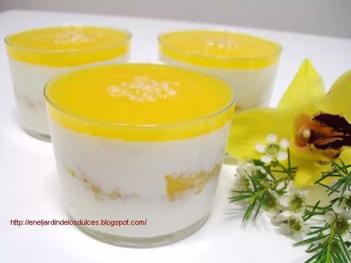 Cremoso de yogurt con coulis de melocotón - foto 3