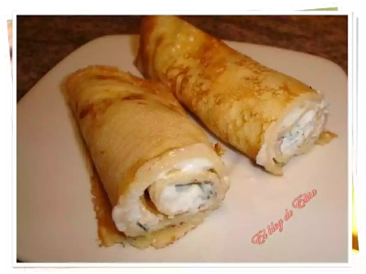 Crepes con crema de requesón y eneldo - foto 2