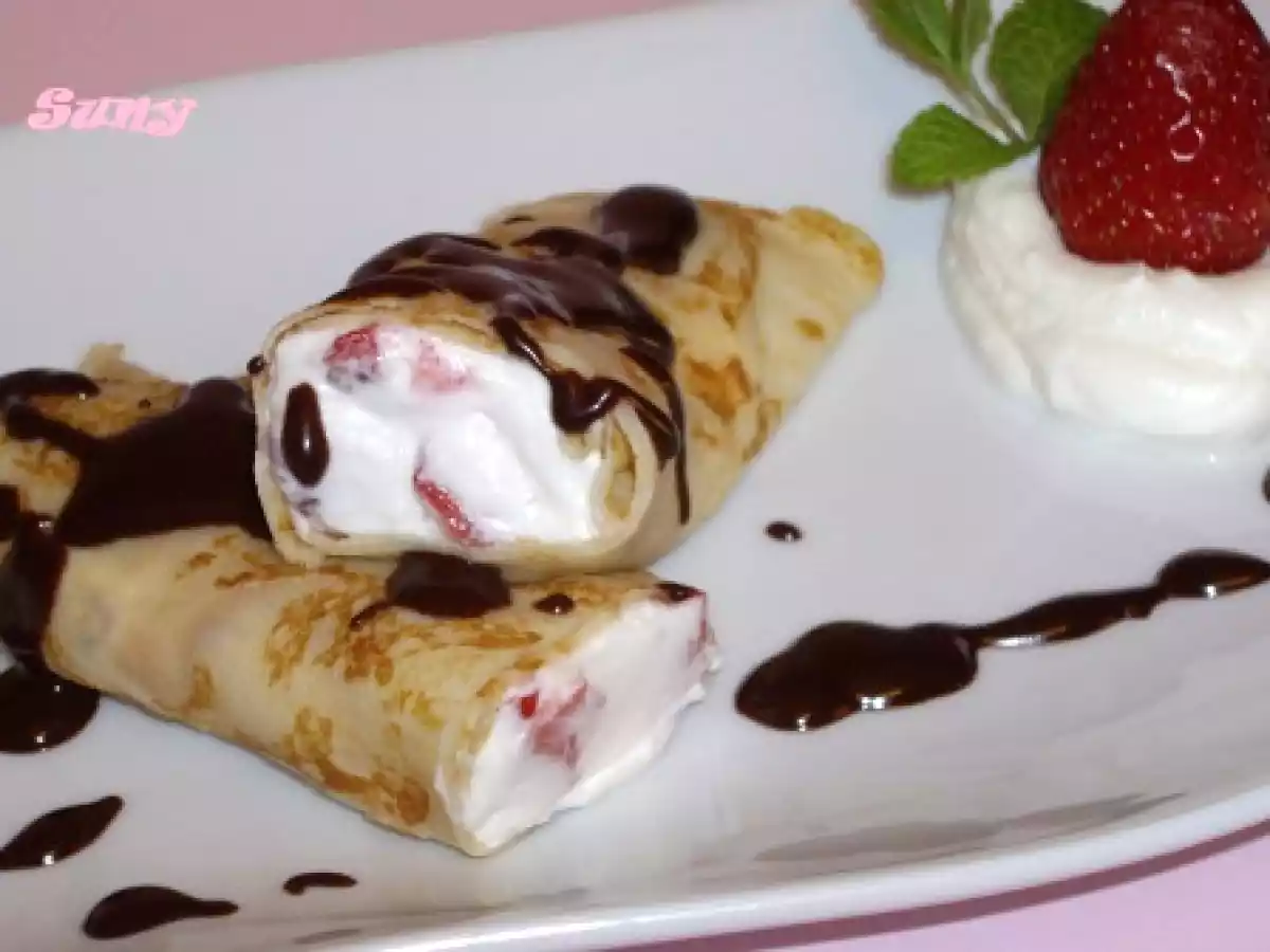CRÊPES CON NATA FRESAS Y CHOCOLATE - foto 6