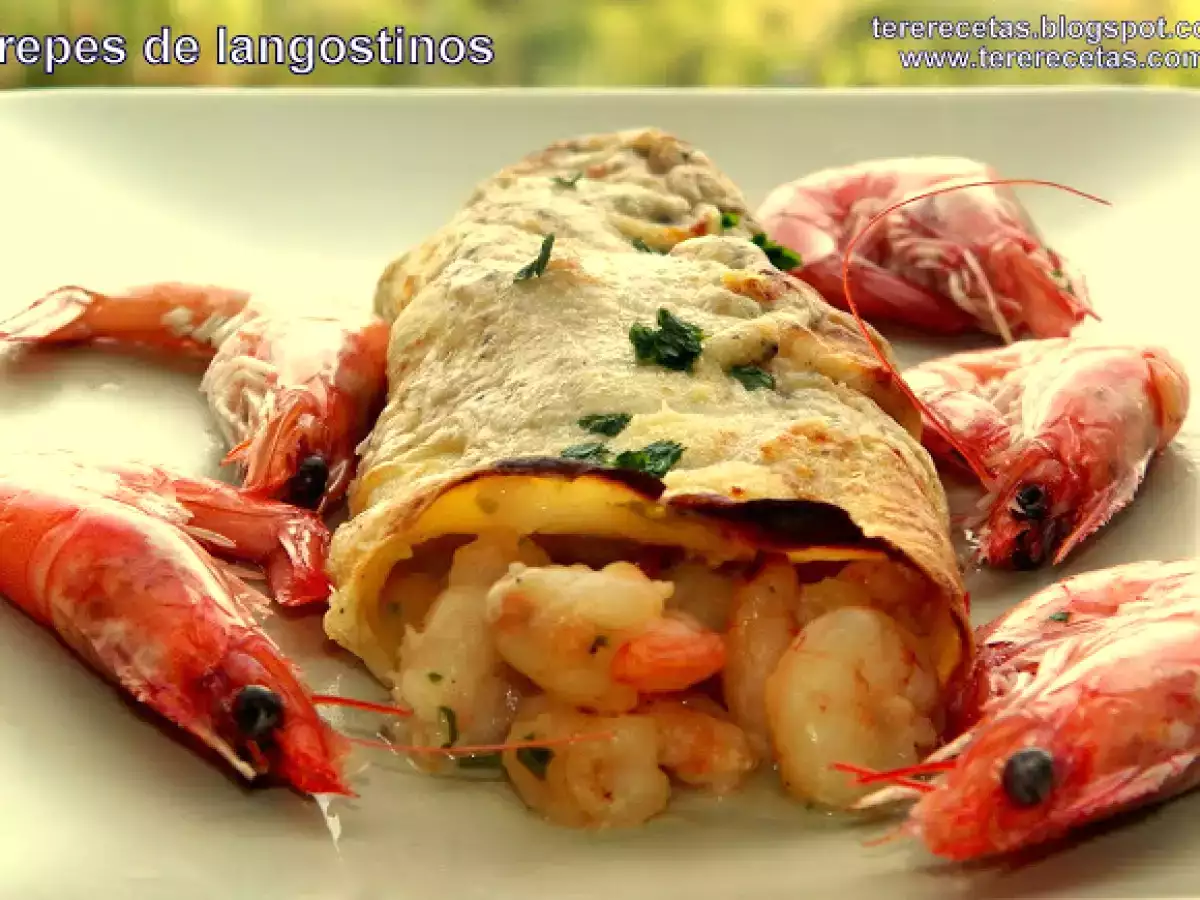 Crepes de langostinos - foto 2