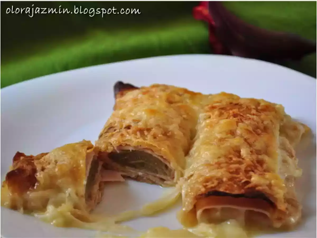 Crêpes rellenas de endivias