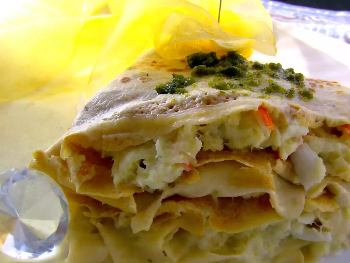 Crêpes rellenos de brandada de bacalao y algunas reflexiones...