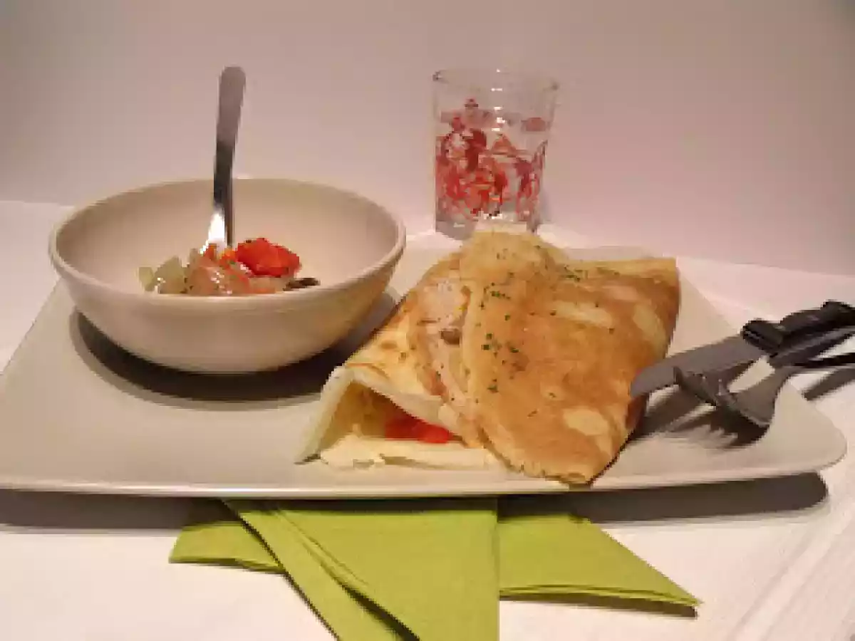 Crêpes rellenos de verduras asadas - foto 3