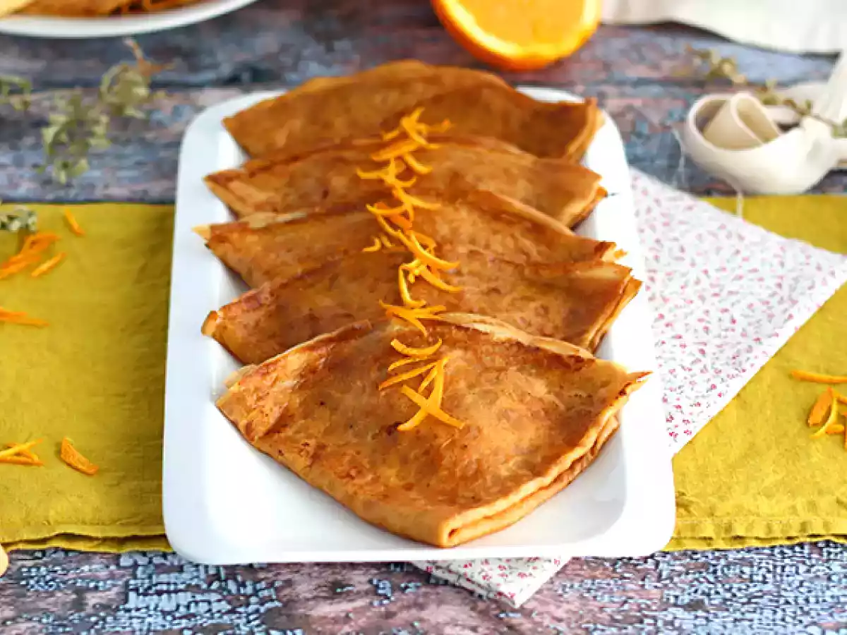 Crepes Suzette, crepes de naranja