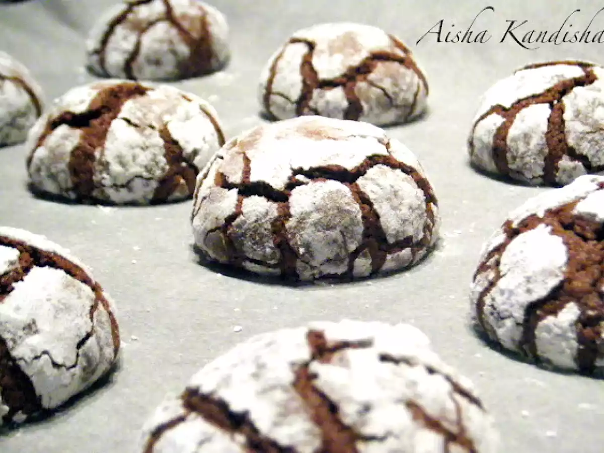 Crinkles de chocolate, galletas craqueladas - foto 3