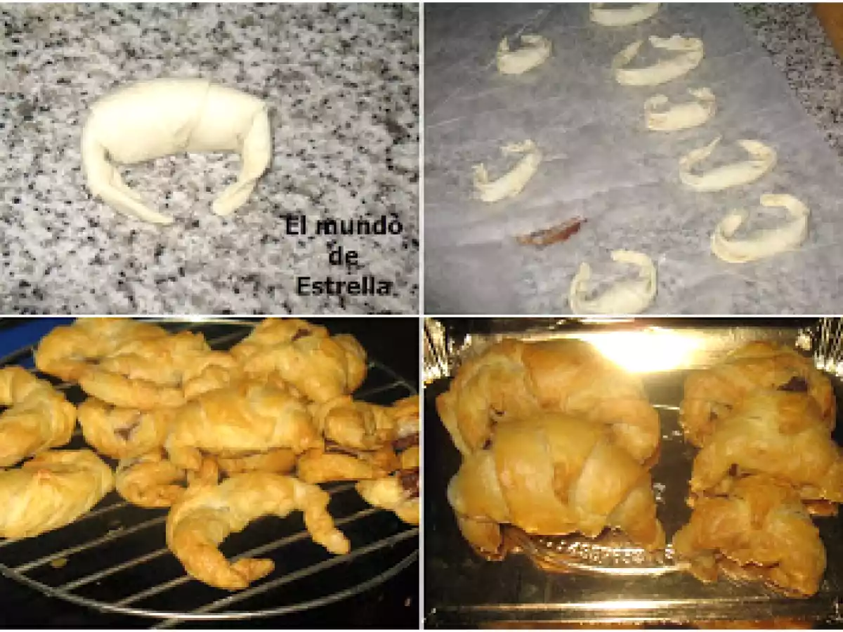 Croissant de hojaldre relleno de nutella - foto 2