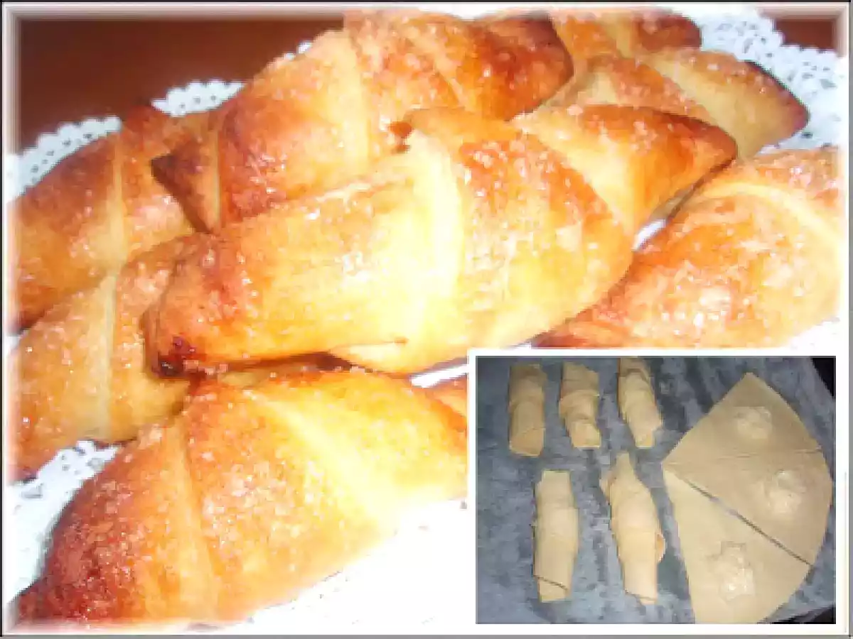 Croissant de hojaldre y crema pastelera - foto 2