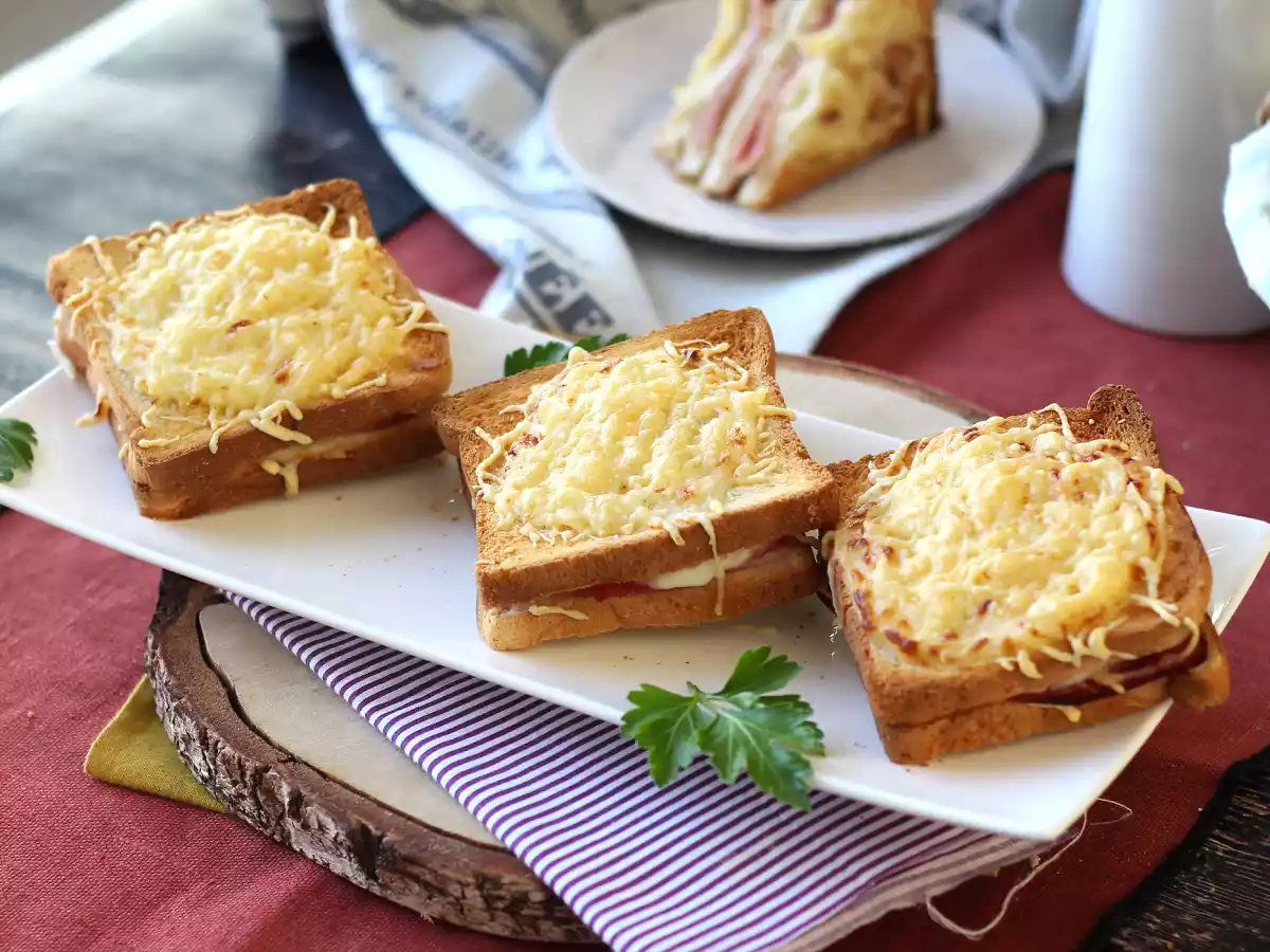 Croque monsieur en Freidora de aire