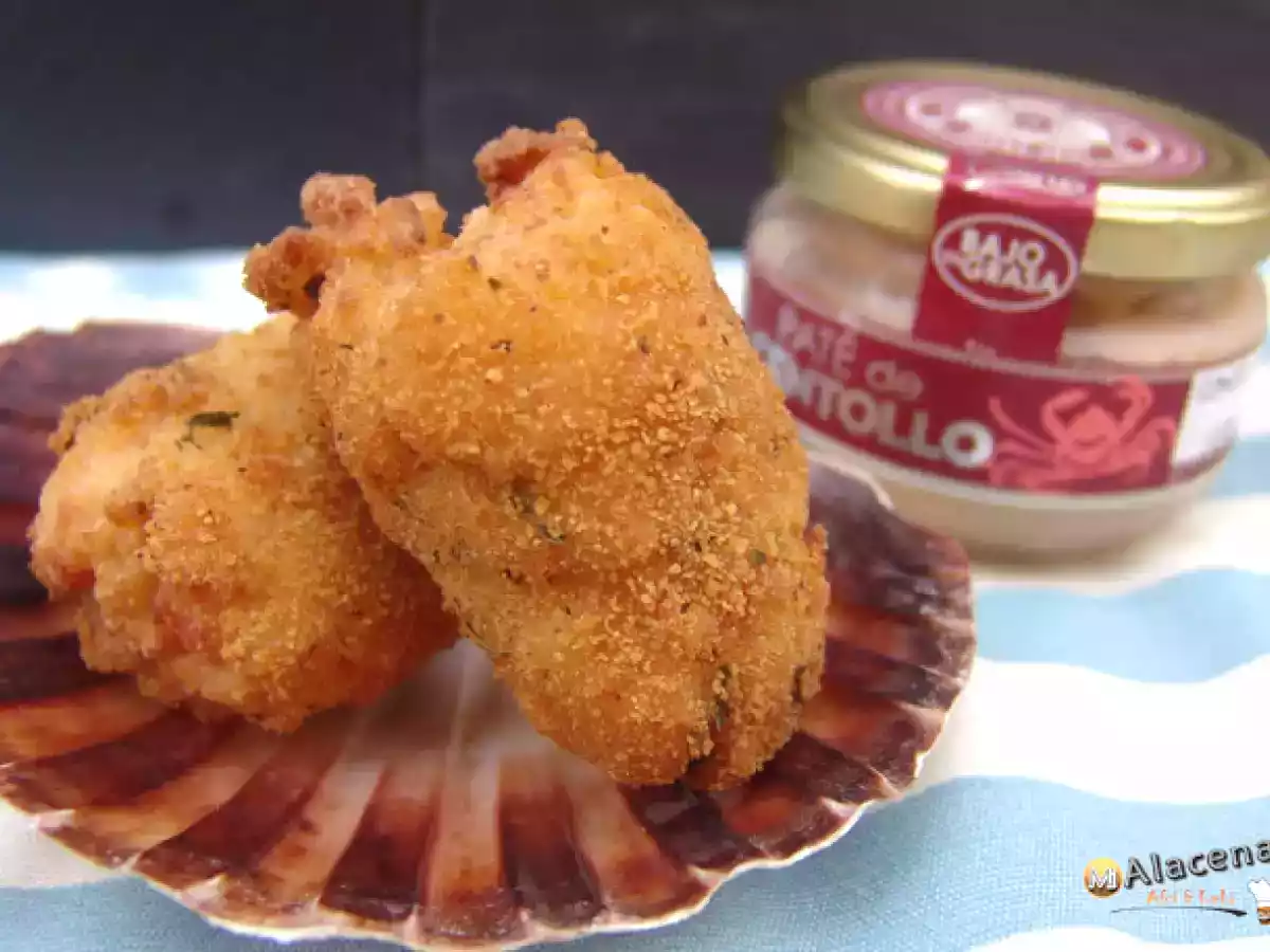 Croquetas con paté de centollo
