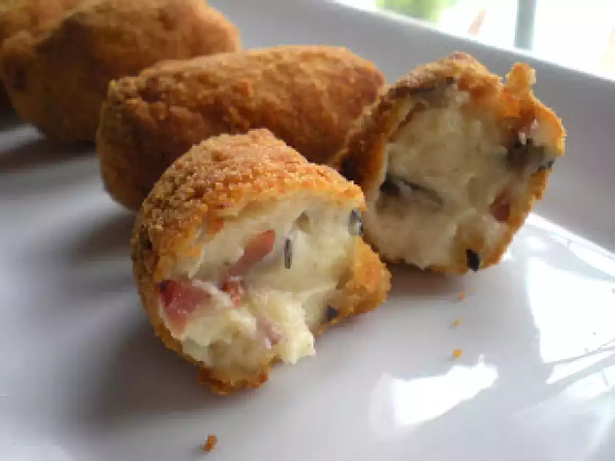 Croquetas con setas y jamón - foto 2