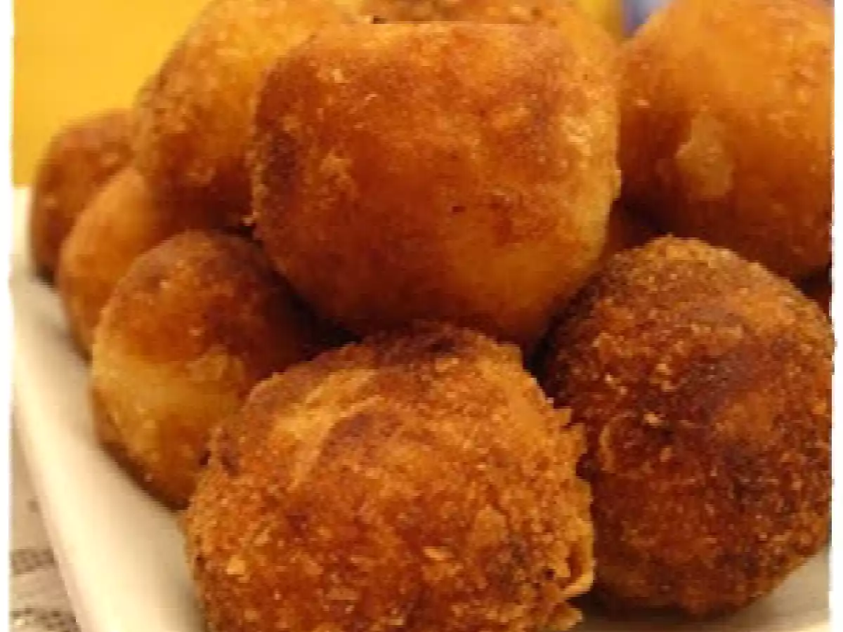 Croquetas de bacalao y gambas