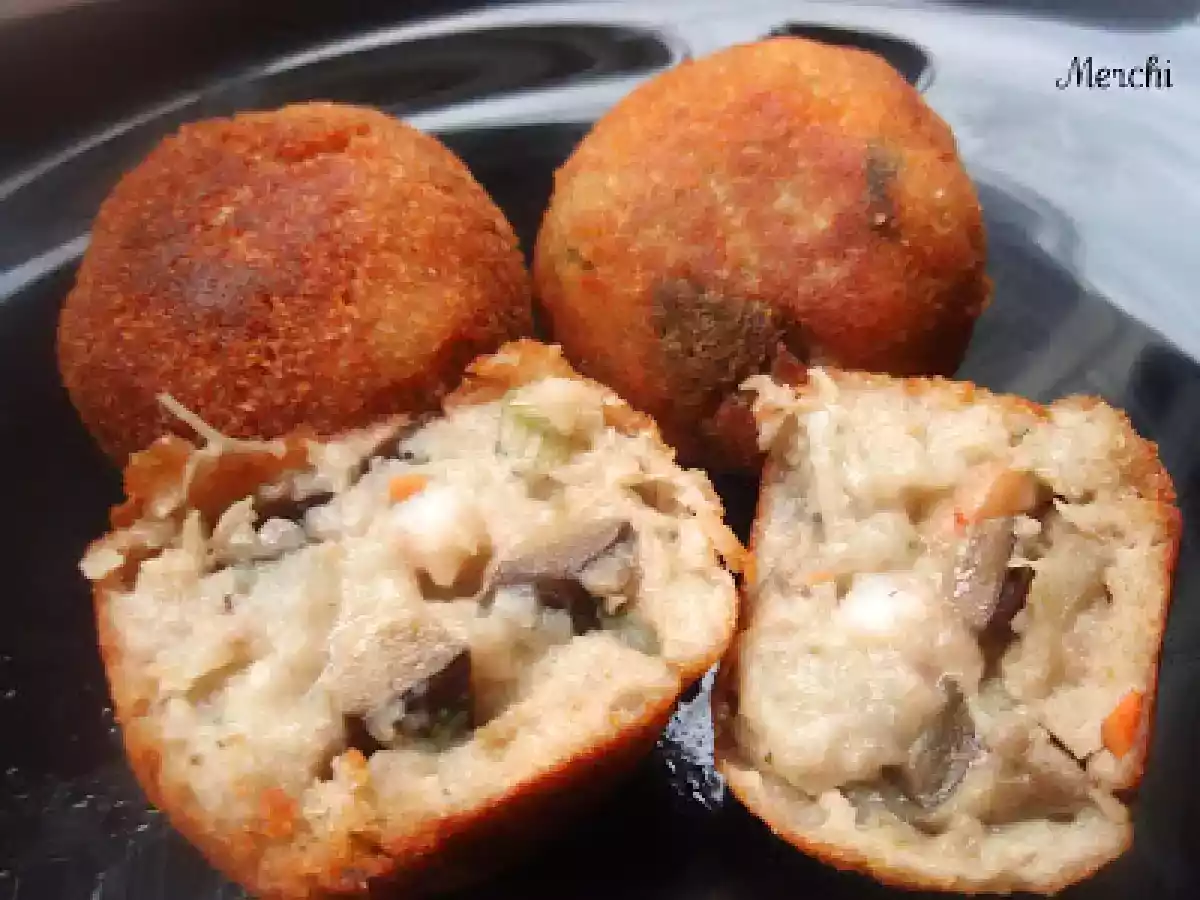 Croquetas de berenjenas y gambas - foto 2