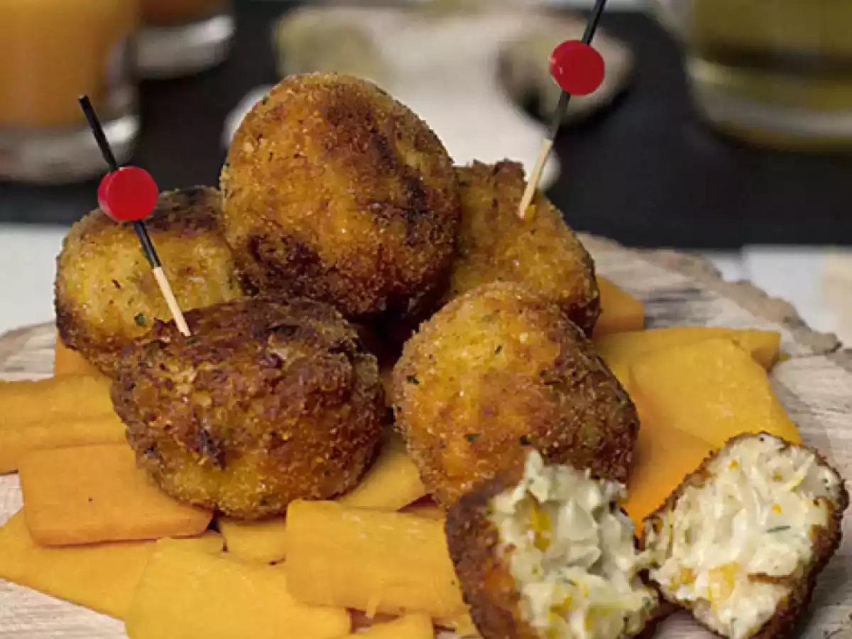 Croquetas de boletus y calabaza