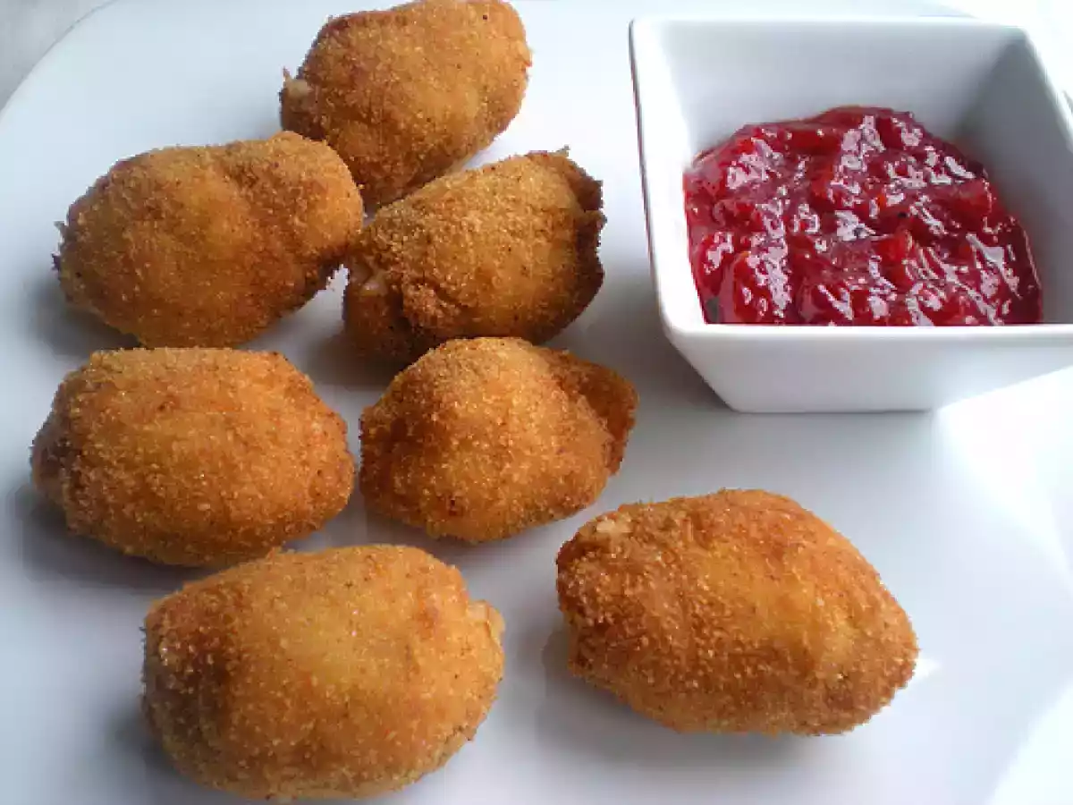 Croquetas de cebolla caramelizada y membrillo