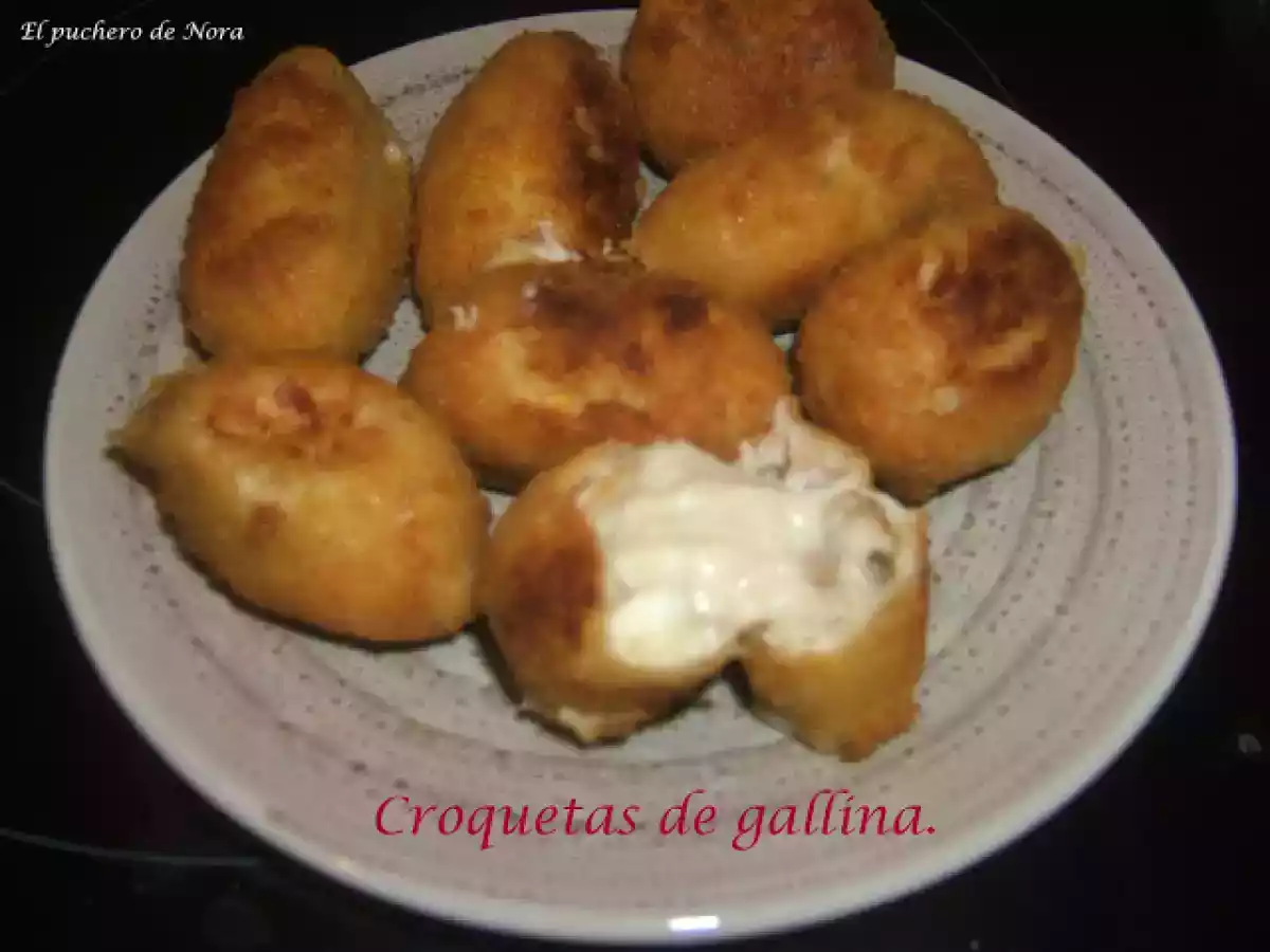 Croquetas de gallina: las croquetas de mi madre.