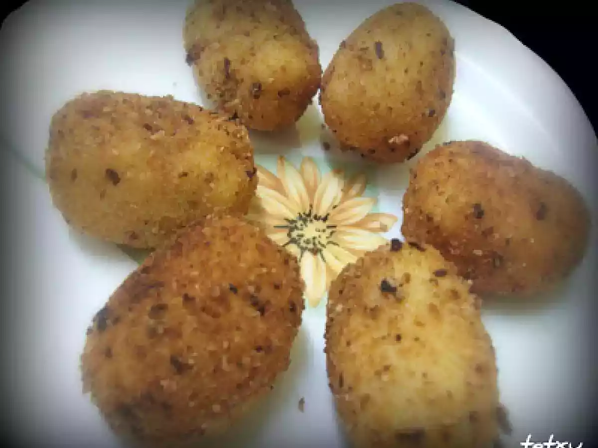 Croquetas de Jamón de York, Huevo y quesitos (fussioncook y tradicional)