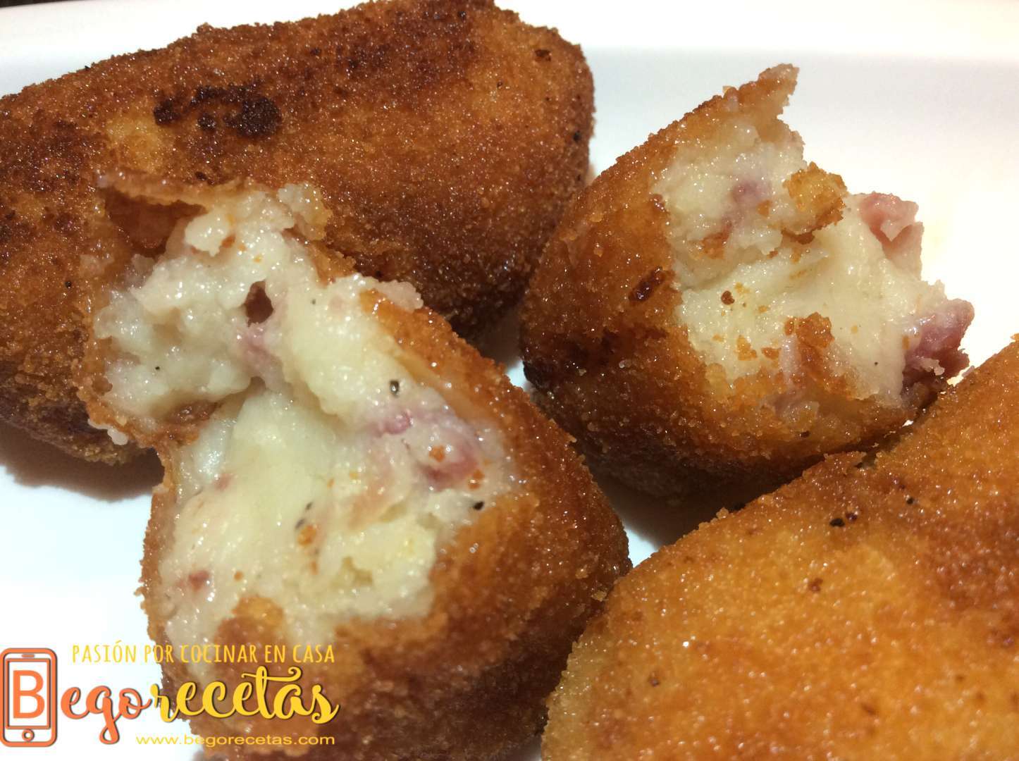 Croquetas de jamón ¡muy cremosas! Receta Petitchef