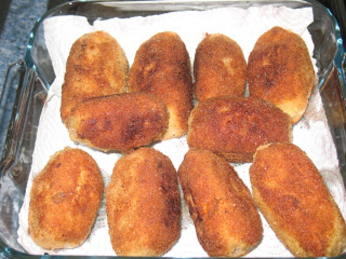 Croquetas de jamón york y huevo Receta Petitchef