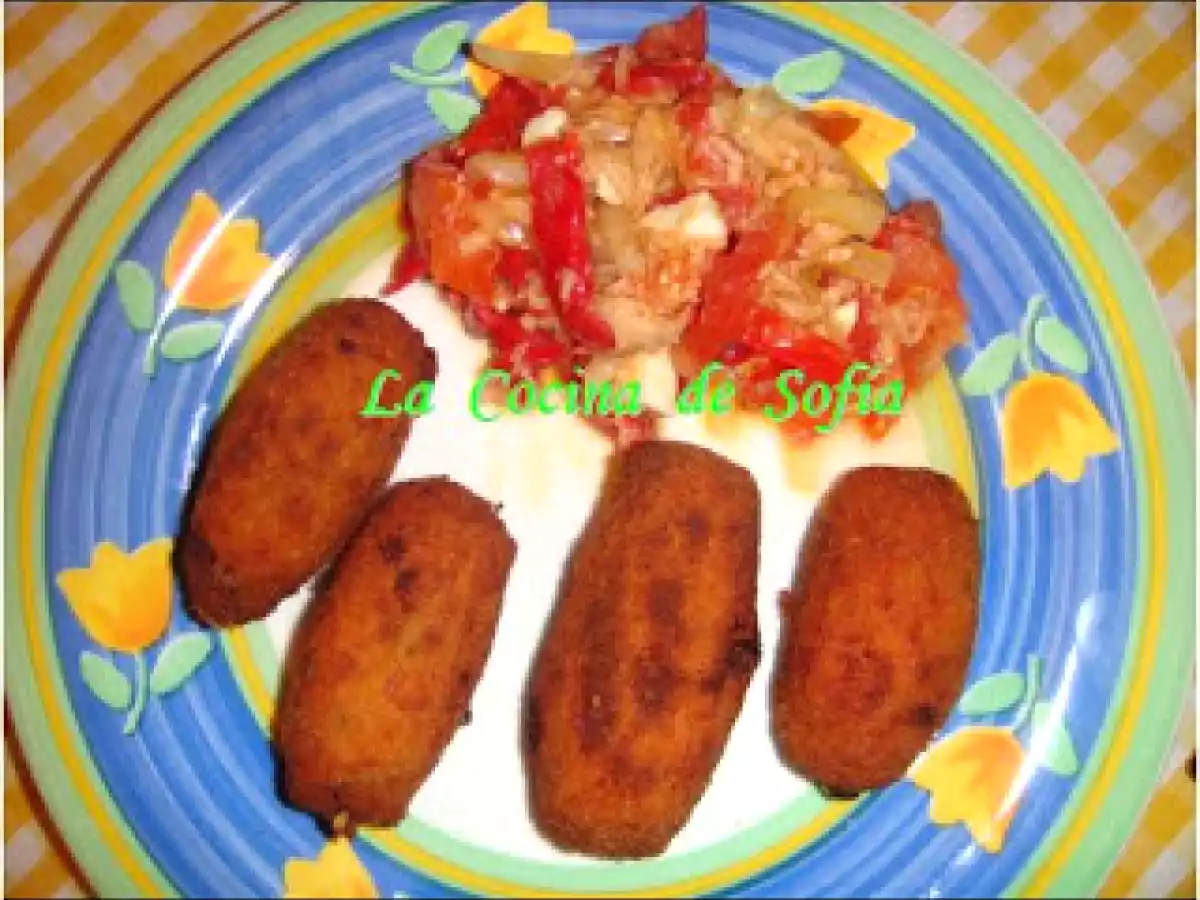 Croquetas de Jamón york y Zanahorias.