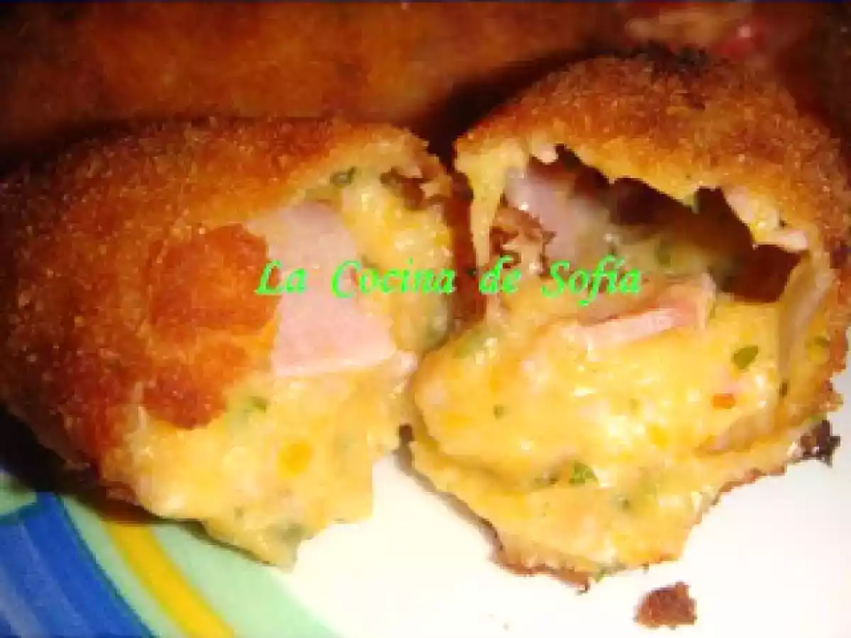 Croquetas de Jamón york y Zanahorias. - foto 2