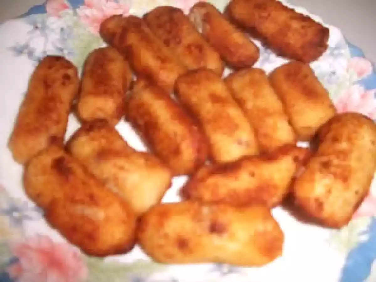 Croquetas de papas con cebollas