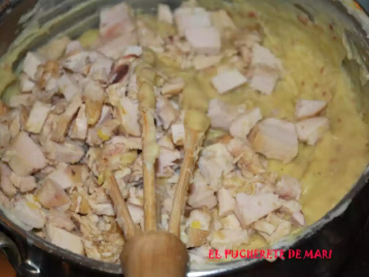 Croquetas de pollo al curri - paso a paso - foto 6