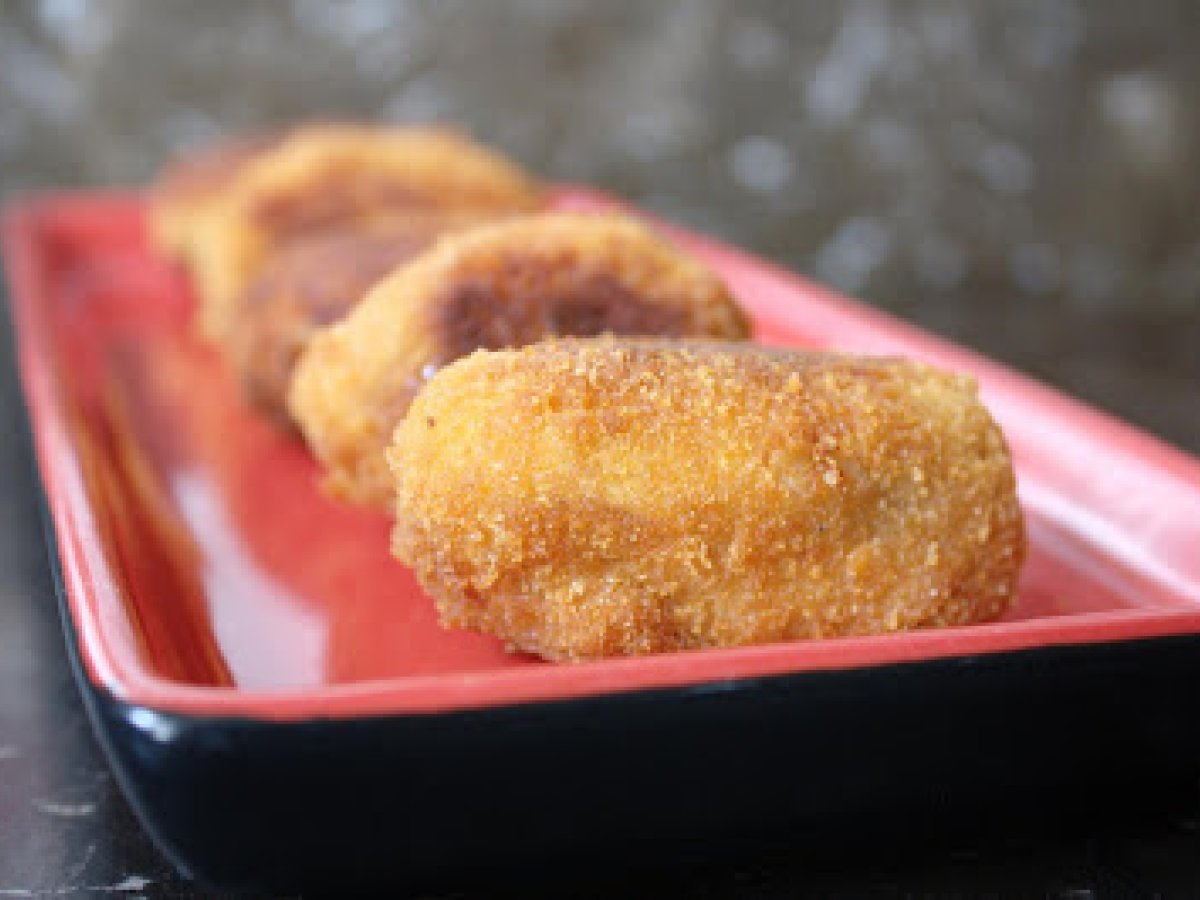 Croquetas de pollo asado Receta Petitchef