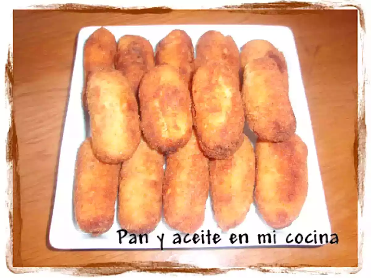 CROQUETAS DE POLLO CON CREMA DE CHAMPIÑONES (THERMOMIX)