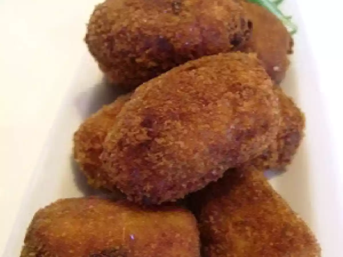 Croquetas de pollo, hierbabuena y caldo casero - foto 3