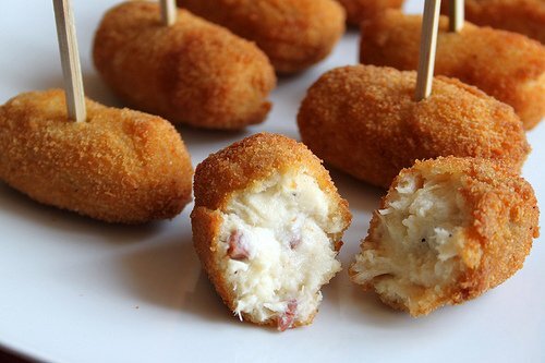 Receta de croquetas de pollo y jamón