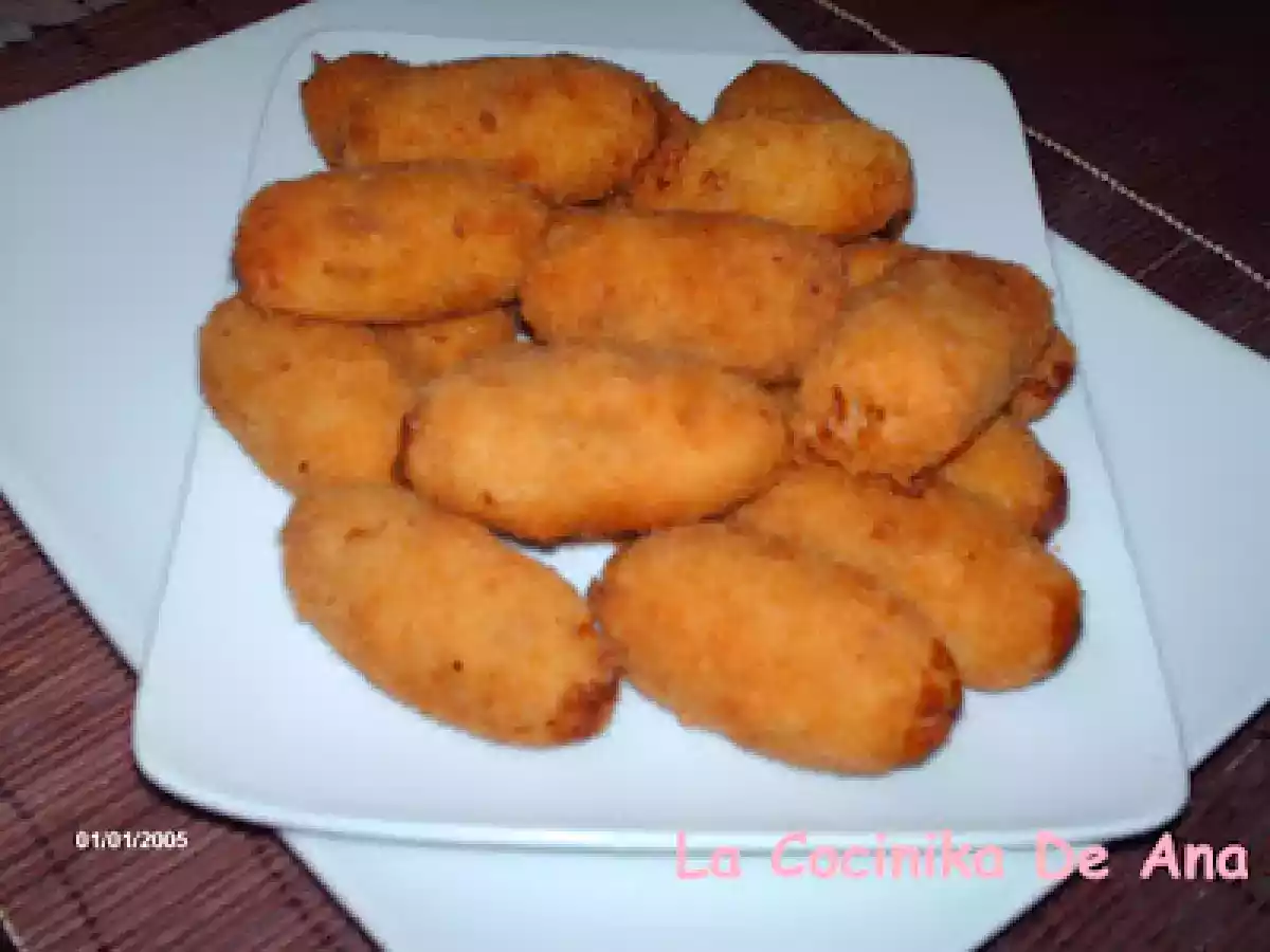Croquetas de pollo y jamón caseras
