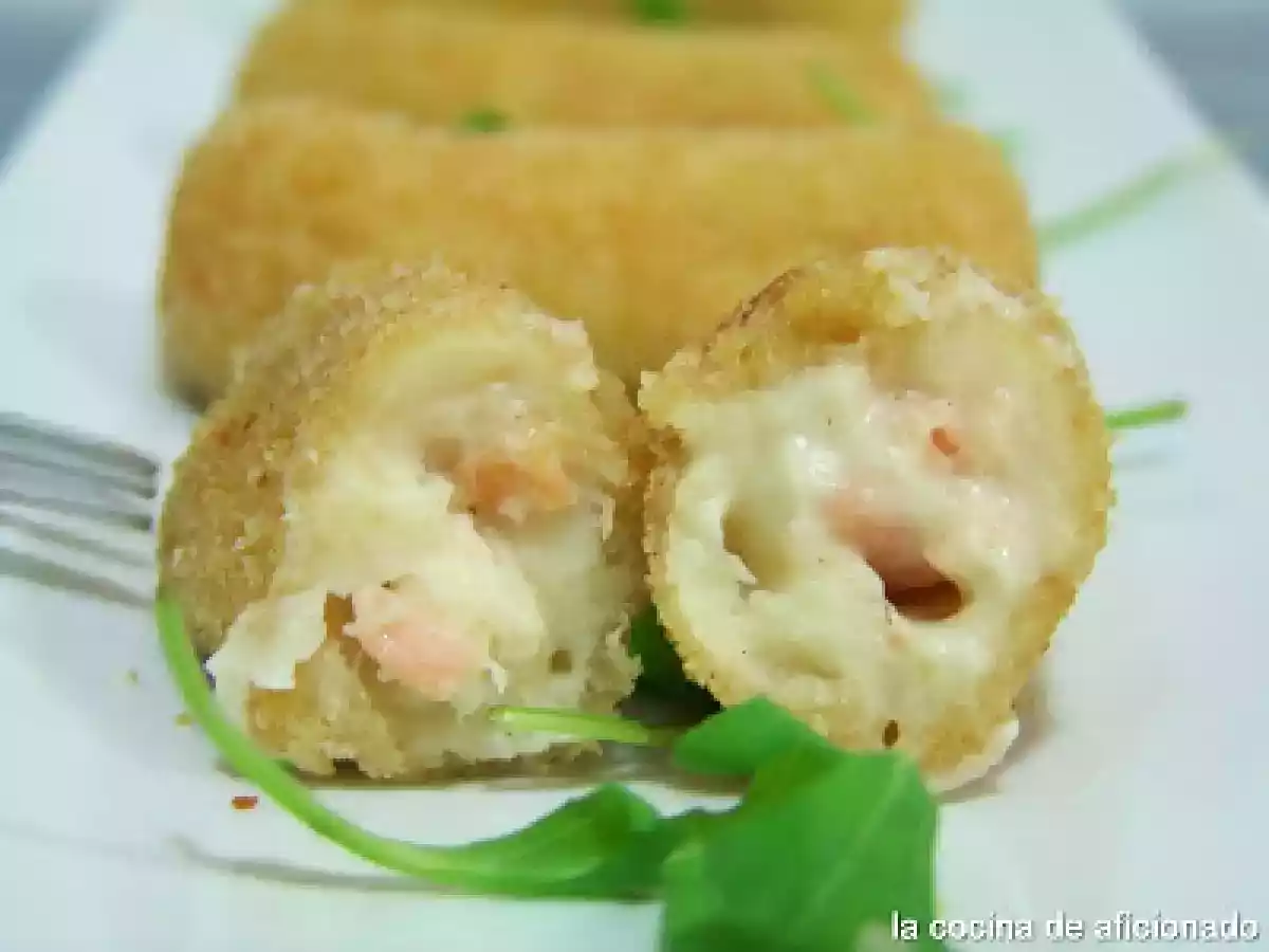 Croquetas de salmón ahumado
