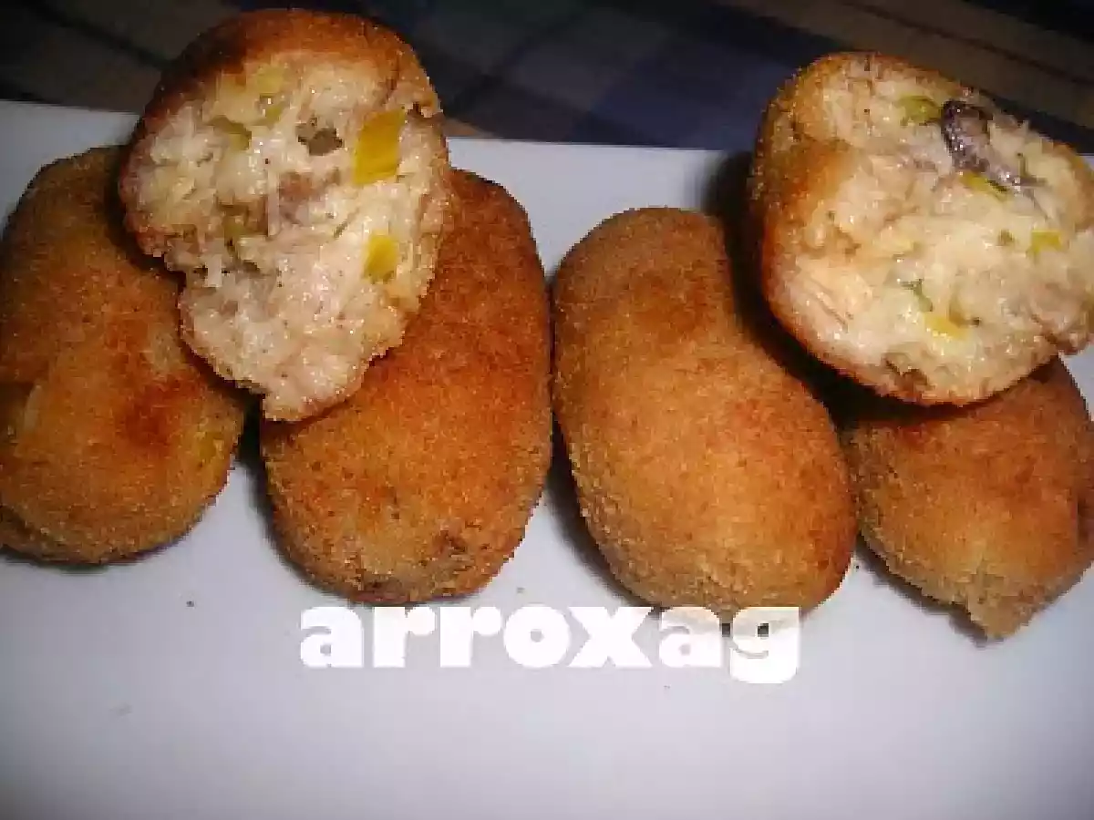 CROQUETAS DE SETAS Y PUERRO