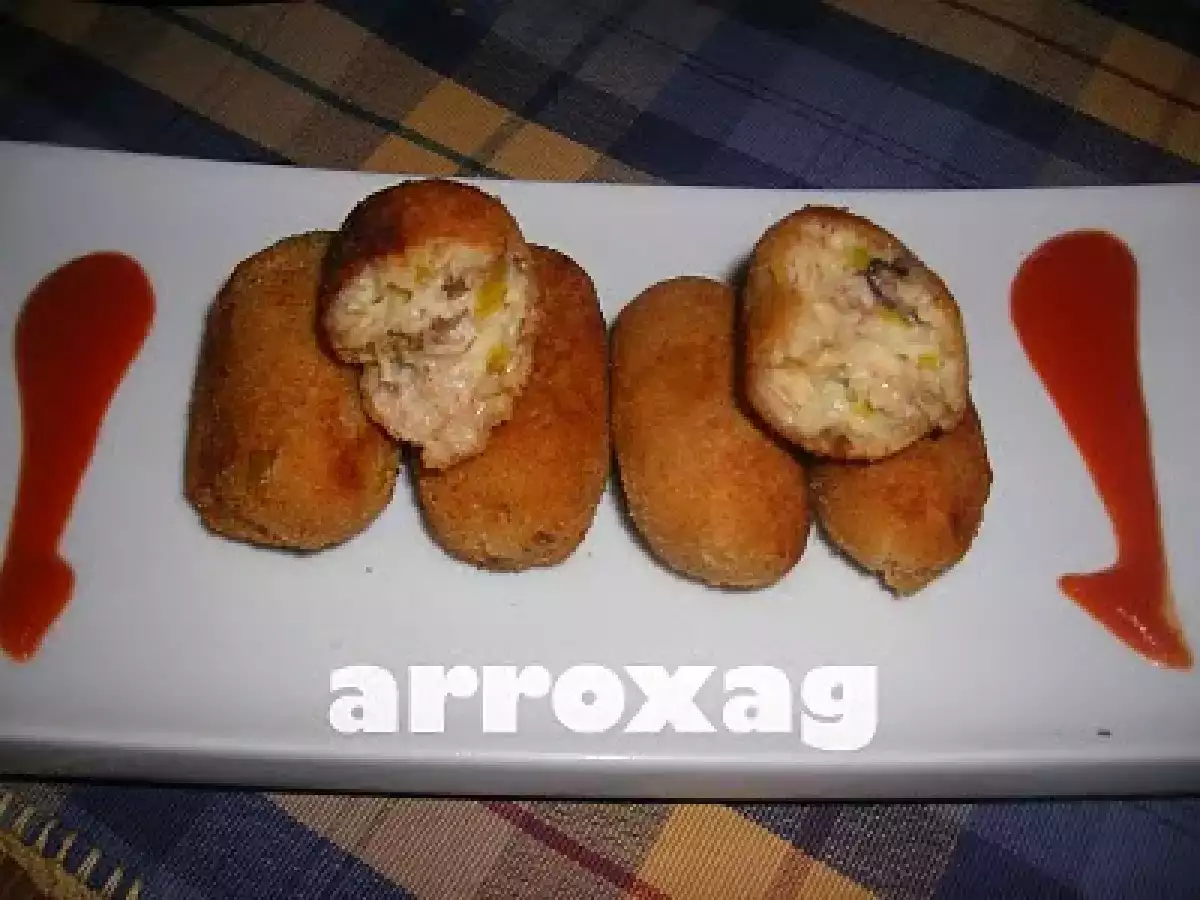CROQUETAS DE SETAS Y PUERRO - foto 2