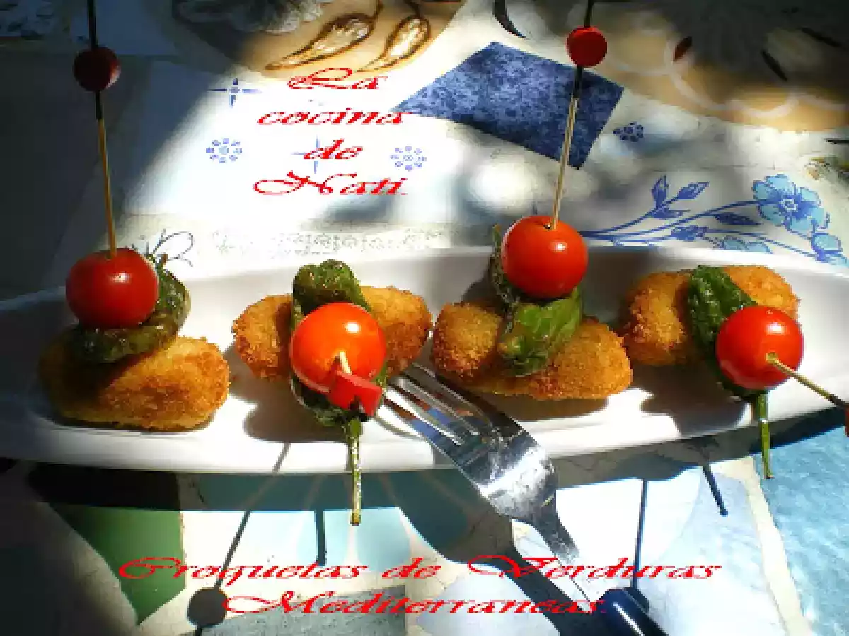 CROQUETAS DE VERDURAS MEDITERRANEAS. - foto 2
