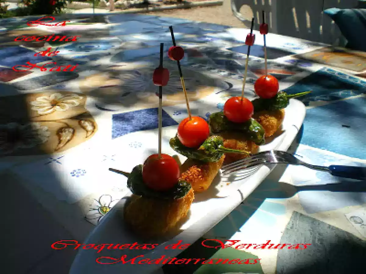 CROQUETAS DE VERDURAS MEDITERRANEAS. - foto 3