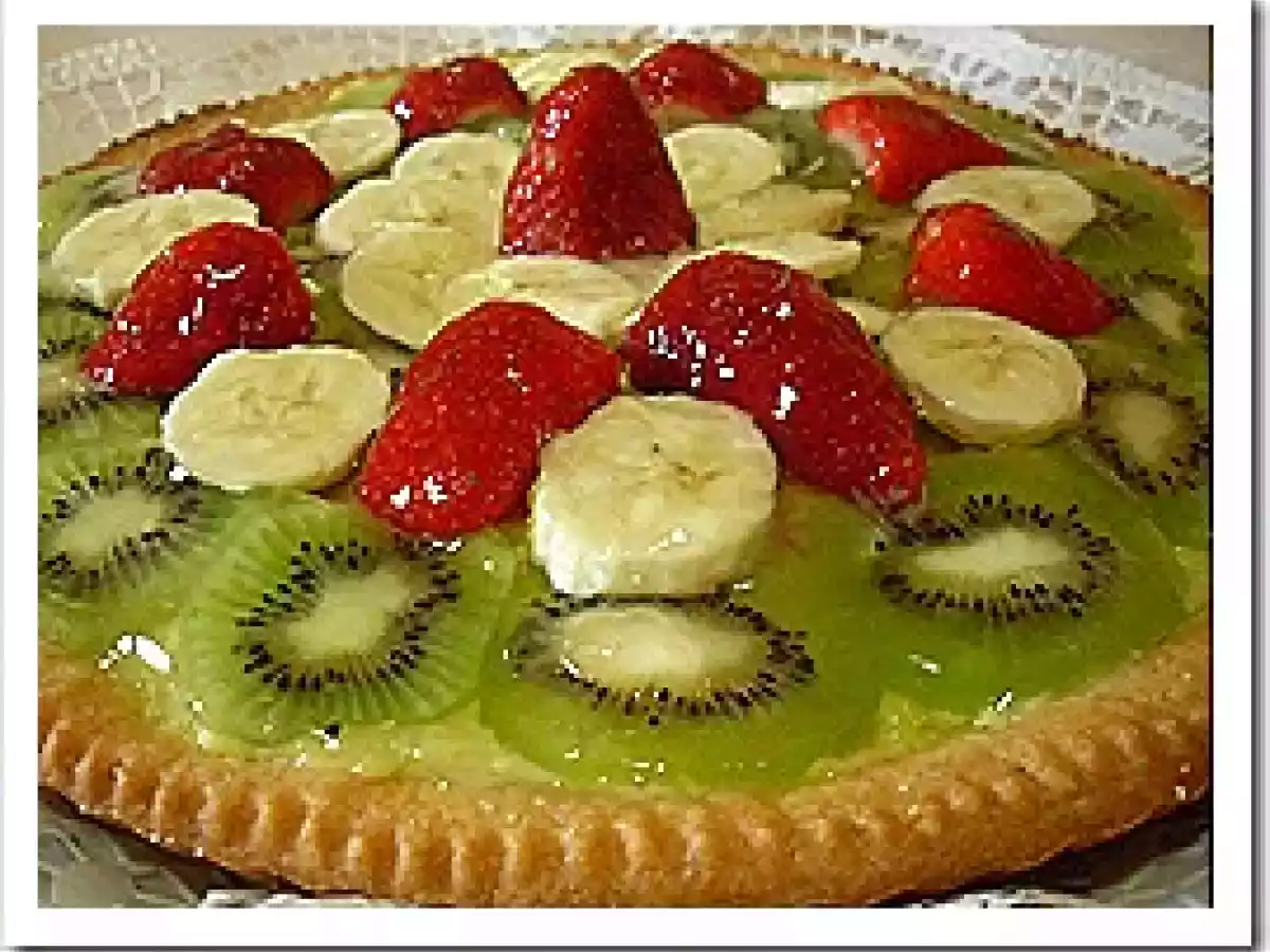 Crostata con fruta y crema pastelera - foto 2