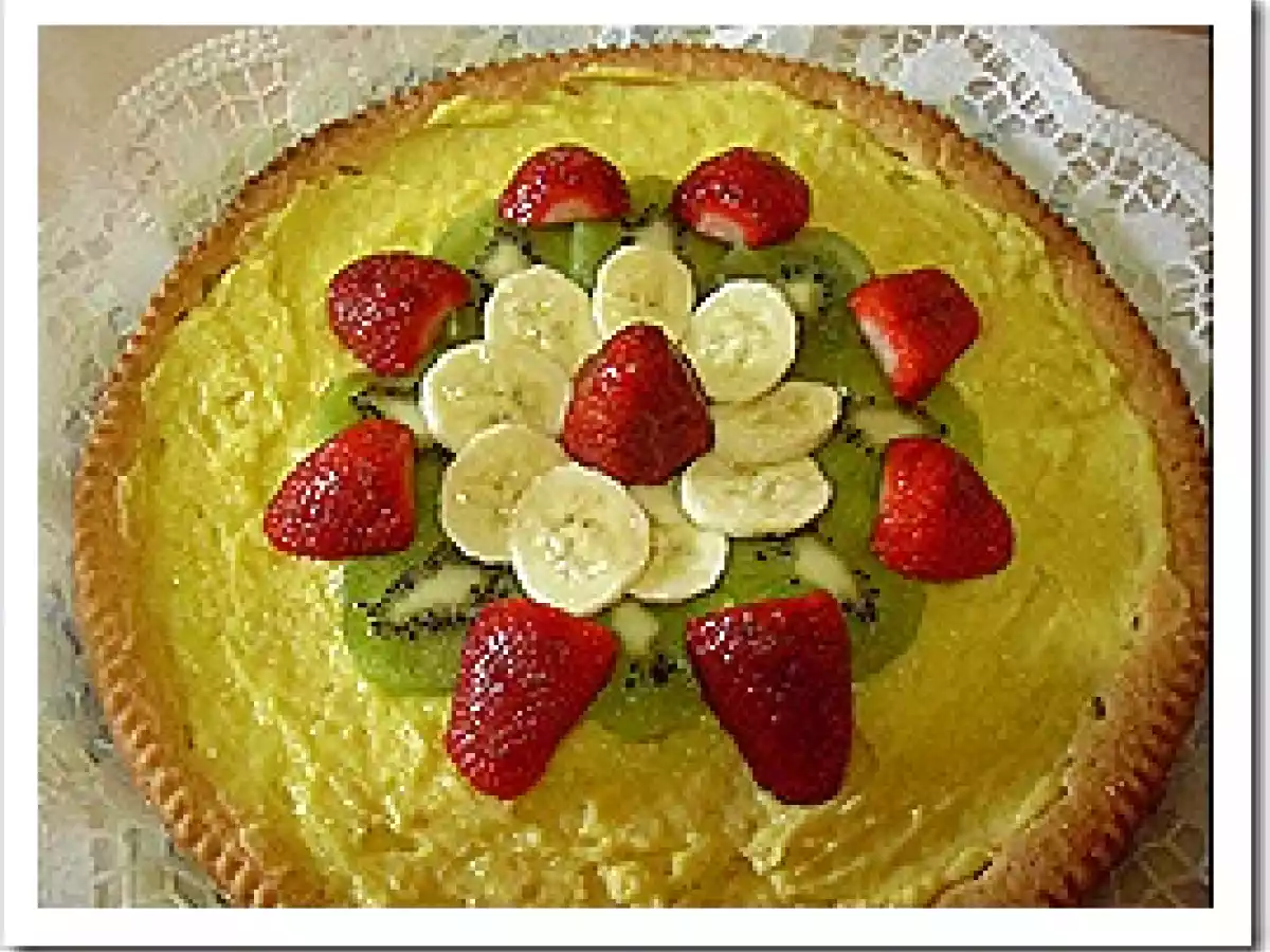 Crostata con fruta y crema pastelera - foto 4