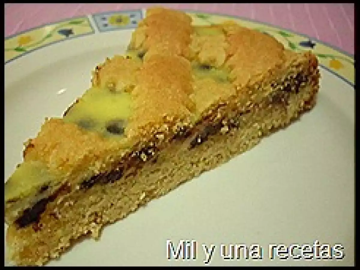 Crostata de requesón con gotas de chocolate