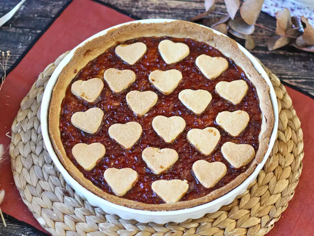 Crostata italiana de mermelada de fresa, el postre perfecto para San Valentín - foto 6