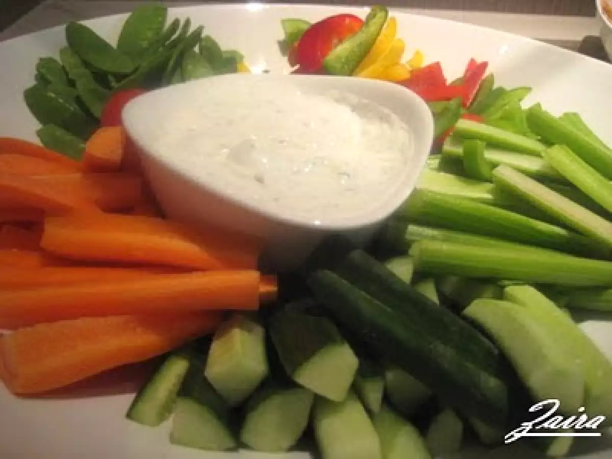 Crudités con salsa de queso - foto 2