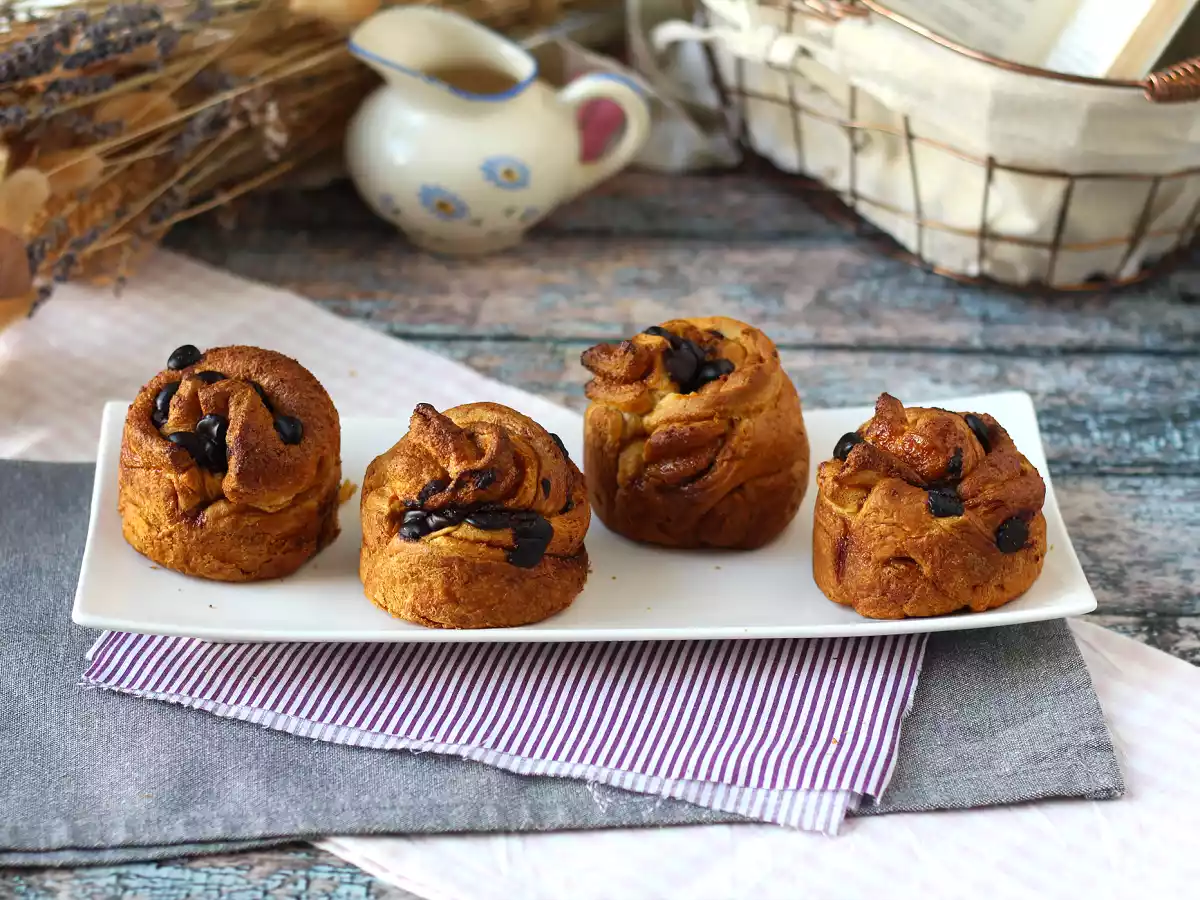 Cruffin de crema pastelera y chocolate, la fusión perfecta entre croissant y muffin - foto 9