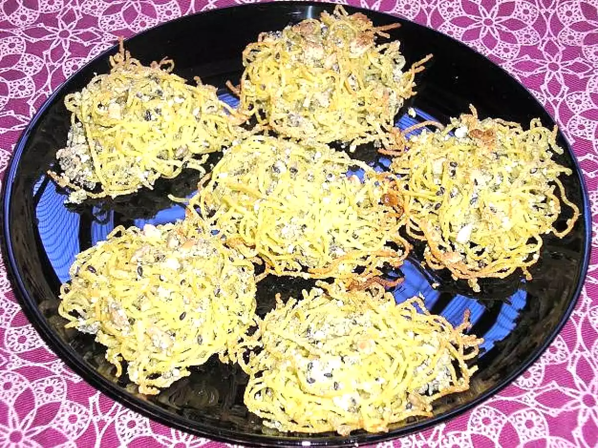 Crujiente de fideos chinos