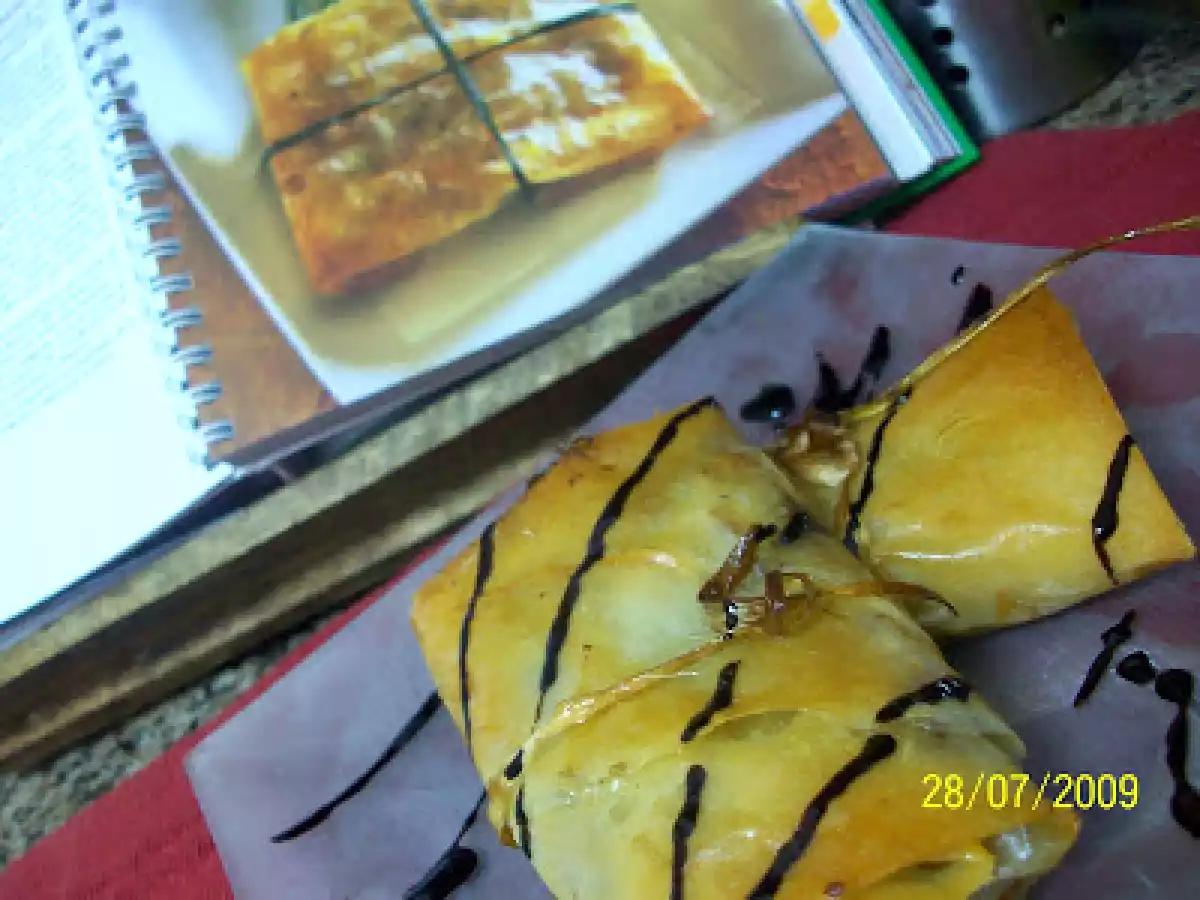 Crujiente de verduras con brie