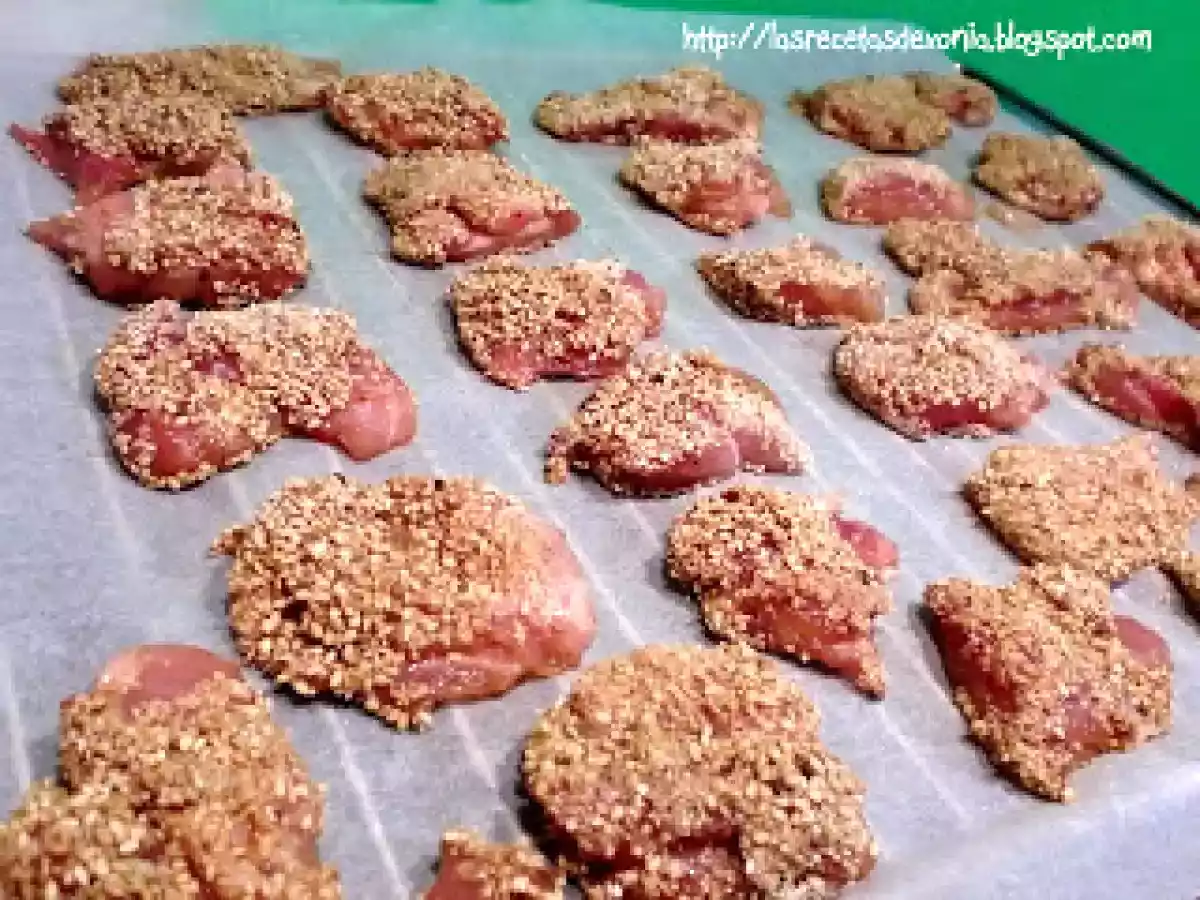 Crujientes de pollo oriental con sésamo - foto 2