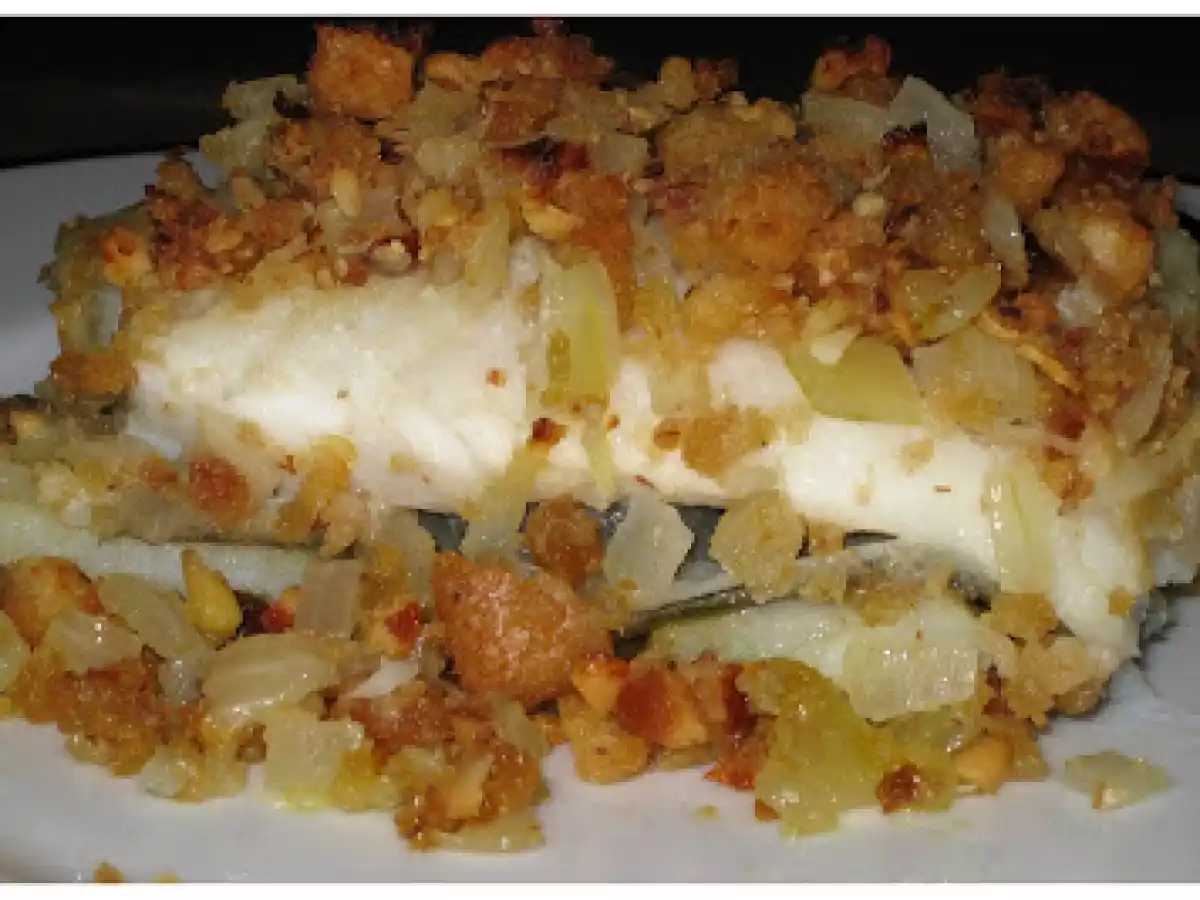 Crumble crujiente de pescado